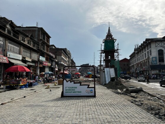 View Of Under Construction Clock Tower In Lal Chowk City Center
