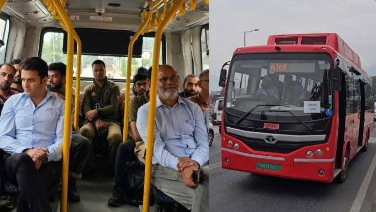 Trial Run Of 6 E-Buses Procured Under Smart City Project Begins In Srinagar