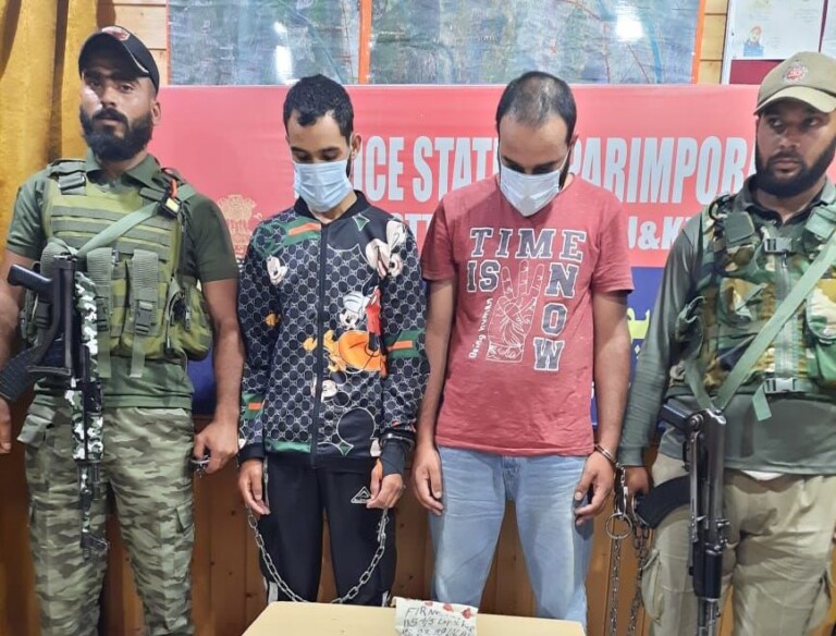 Two JEM OGWs Arrested, Grenades Recovered: Srinagar Police