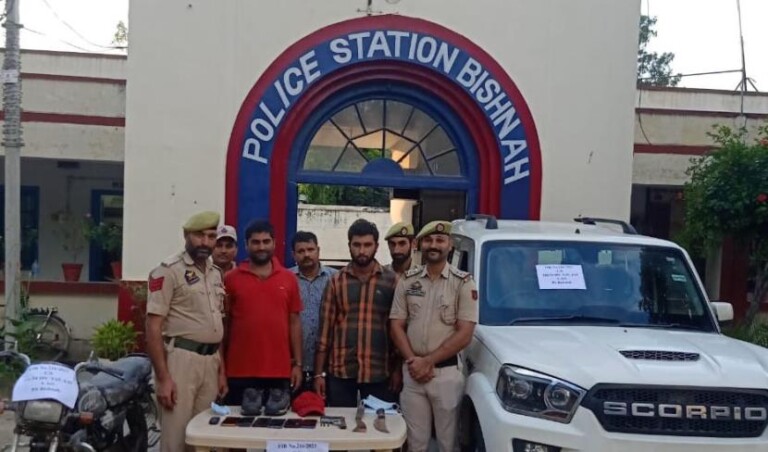 Police Cracks Murder Case In Bishnah Jammu, 4 Arrested