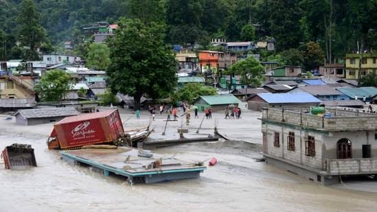 14 Killed In Sikkim Flash Floods, 23 Soldiers Among 102 Missing
